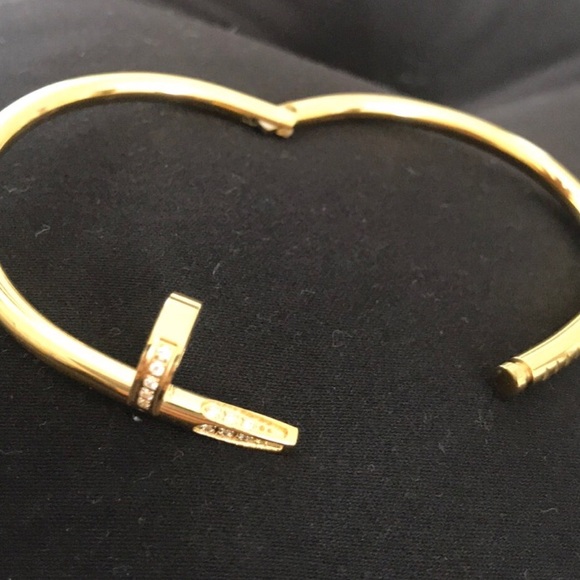 New nail inspired high quality titanium 18k gold - Picture 5 of 8